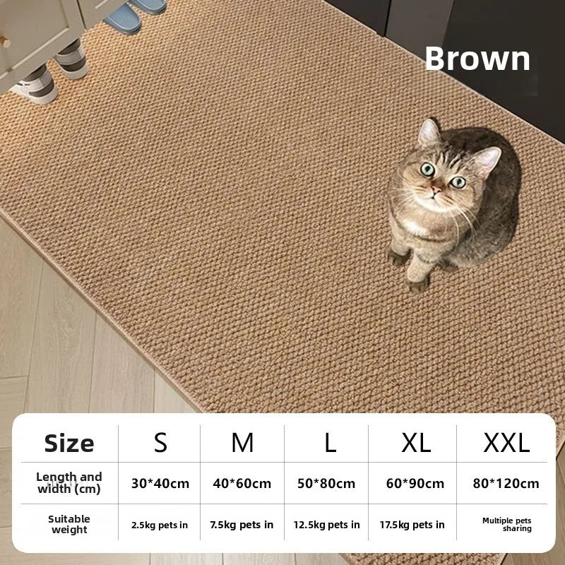 2026 1pc Cat Scratching Mat Sisal Like Wear Resistant Non Slip Stable For All Seasons Grinding Claw cat scratch